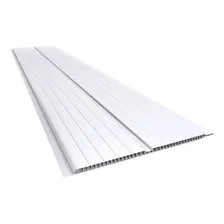 Forro De Pvc Branco Frisado - Régua Com 2,50 Metros Foto  mini 1
