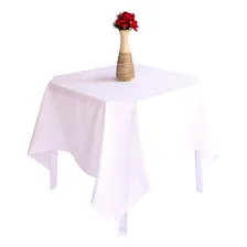 Forro Para Mesa Quadrada Oxford 1,50m X 1,50m ( 70 Unidades) Cor Branco Liso Foto mini 1