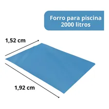 Forro Para Piscina 2000 Litros Mor Standard Em Ráfia Azul Foto mini 4