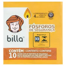 Fósforo de Segurança Billa 4cm 10 Unidades Foto mini 1
