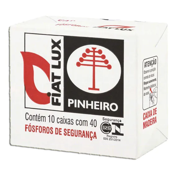 F贸sforo Fiat Lux 10 Caixas Com 40u Foto 1