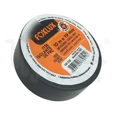 Foxlux 10.02 fita isolante de pvc 10m preta Foto mini 3