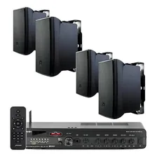 Frahm/JBL Kit Som Ambiente Jbl Receiver Bluetooth e 4 Caixas 621 60w Cor Preto Foto  mini 1