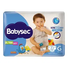 Fralda Descartável Infantil Babysec Ultra Sec Atacado Barato Tamanho Grande (G) Foto mini  2