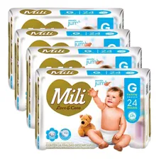 Fralda Descartável Mili- Love& Care- Tam. G- 96 Fraldas Foto mini 1