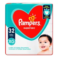 Fralda Descartável Pampers Supersec Tamanho Xg Com 32 Unid Foto mini 1