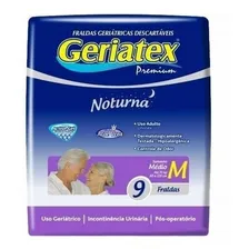 Fralda Geriatex Premium M Com 9 Unidades Tamanho Médio Foto  mini 1