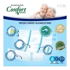 Fralda Geriátrica Adulto Confort Master Tamanhos P, M, G, Eg Tamanho P Foto mini  2