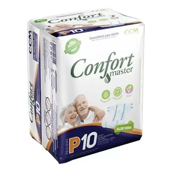 Fralda Geriátrica Adulto Confort Master Tamanhos P, M, G, Eg Tamanho P Foto 1