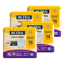 Fralda Geriátrica Bigfral Derma Plus Tamanho Xg - 4 Pacotes Foto  mini 1