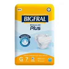 Fralda Geriátrica Bigfral Plus Regular Tamanho G - 8 Pacotes Foto  mini 1