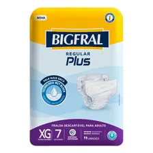 Fralda Geriátrica Bigfral Plus Regular Tamanho Xg - 8 Pacote Foto  mini 1