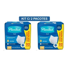 Fralda Geriátrica Roupa Íntima Plenitud Plus Kit Com 64un Tamanho P/M Foto  mini 1