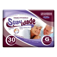 Fralda Geriatrica Suavidade G 3 Pct. C/30 Cxf Tamanho Grande Foto mini 1