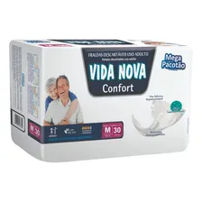Fralda Geriátrica Vida Nova Confort Mega ( Med ) Com 30 Un. Foto  mini 1