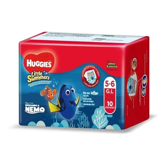 Fralda Huggies Little Swimmers G - 10 Fraldas Foto 1