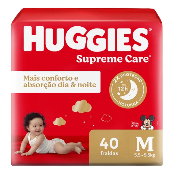 Fralda Huggies Supreme Care M 40 Unidades Foto 1