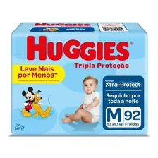 Fralda Huggies Tripla Proteção M - 92 Fraldas Foto  mini 1