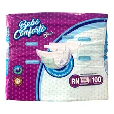 Fralda Infantil BebĂȘ Conforto Mega Tamanho RN ( AtĂ© 3 Kg c/ 100 un ) Foto mini 4