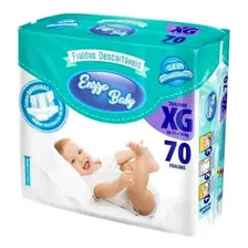 Fralda Infantil Enzzo Baby Híper Xg Com 70 Unidades Foto  mini 1