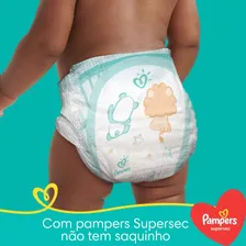 Fralda Infantil Pampers Supersec Mega 5 A 8 Kg P 42 Unidades Tamanho Pequeno (P) Foto mini 4