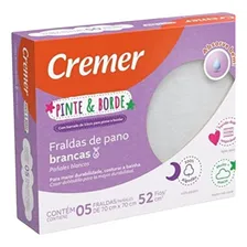 Fralda Luxo Pinte E Borde 70x70cm Caixa Com 5 Cremer Foto  mini 1