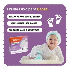 Fralda Luxo Pinte E Borde 70x70cm Caixa Com 5 Cremer Foto mini  2