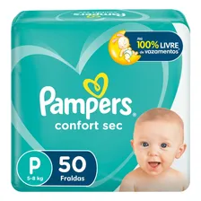 Fralda Pampers Confort Sec P 50 unidades Foto mini 1