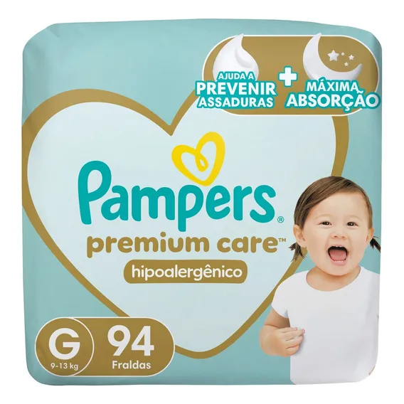 Fralda Pampers Premium Care G 94u Foto 1