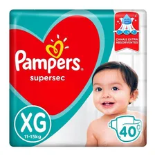 Fralda Pampers Supersec Tamanho Xg Com 40 Unidades Foto mini 1