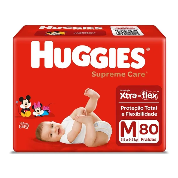 Fralda Supreme Care 80 Unidades Tamanho M Huggies Foto 1