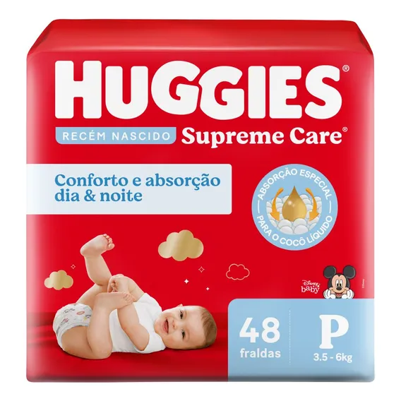 Fralda Supreme Care Fralda 48 unidades P Huggies Foto 1