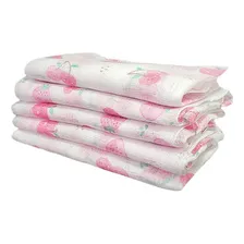 Fraldas De Pano Kit Com 10 Unidades 60x60cm Feminino Foto mini  2