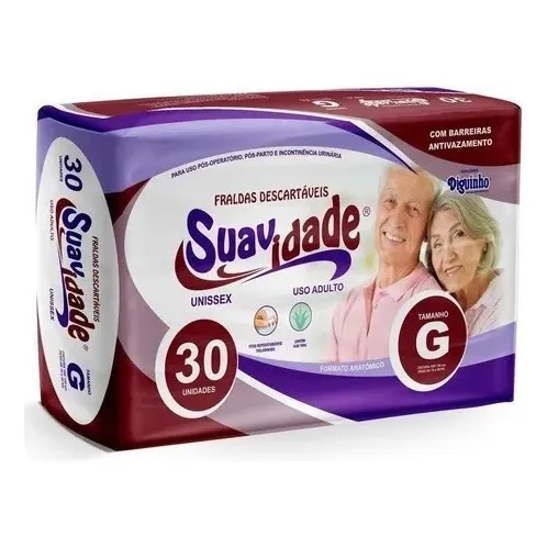 Fraldas Geriátricas Suavidade G Tamanho Grande Foto 1