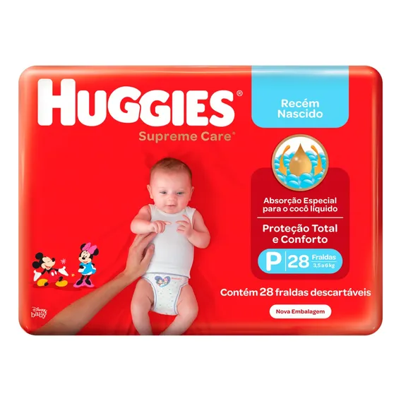 Fraldas Huggies Supreme Care P Foto 1