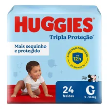 Fraldas Huggies Tripla Proteção G 24 unidades Foto  mini 1