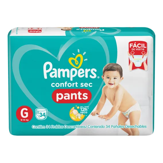 Fraldas Pampers Confort Sec Pants G Foto 1