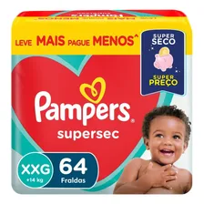 Fraldas Pampers Supersec XXG 64 Unidades Foto mini  2
