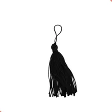 Franja franja NYBC Tassel Pingente Franja Seda - preto - 7cm x 7cm Foto mini 1