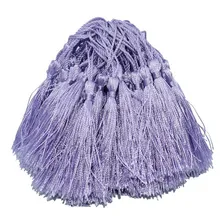 Franja Pingente Seda Tassel 7cm 20und Roxo Cor Lilás Foto mini  2