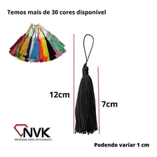 Franja Pingente Seda Tassel 7cm 20und Roxo Cor Lilás Foto mini  3