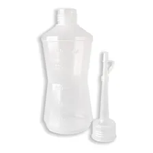 Frasco Almotolia Plástico 250ml Transparente Reto Bisnaga Foto mini  3