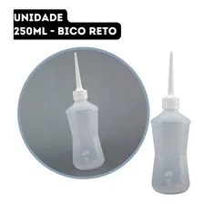 Frasco Almotolia Plástico 250ml Transparente Reto Bisnaga Foto  mini 1