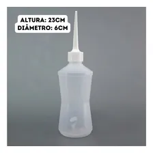 Frasco Almotolia Plástico 250ml Transparente Reto Bisnaga Foto mini  2
