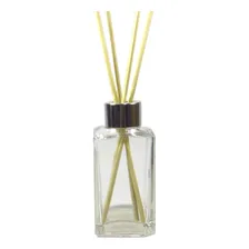 Frasco Aromatizador De Vidro Com Tampa E Varetas 120ml Foto mini 1