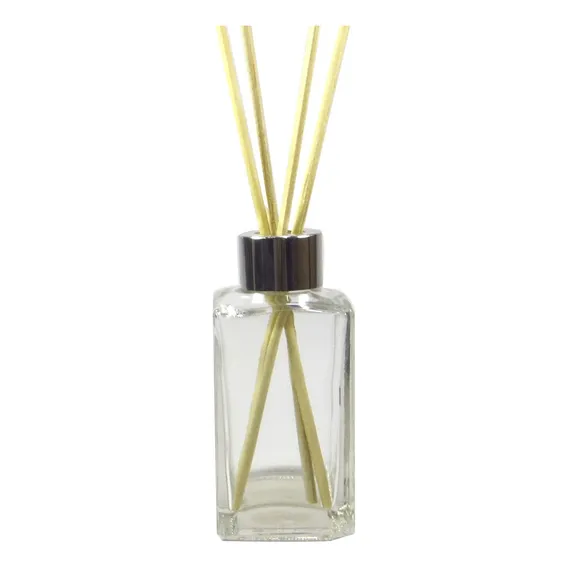Frasco Aromatizador De Vidro Com Tampa E Varetas 120ml Foto 1