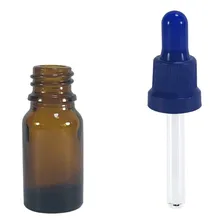 Frasco Conta Gotas De Vidro 10ml (100 Unidades) Cor Azul Foto mini 1