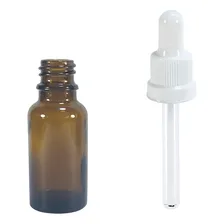 Frasco Conta Gotas De Vidro 20ml (100 Unidades) Cor Branco Foto mini 1