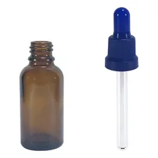 Frasco De Vidro Conta Gotas 30ml (110 Unidades) Cor Azul Foto mini 1