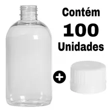 Frasco Plástico Pet Transparente 150ml + Tampa Lacre 24 C/ Vedante Inkcor Kit 100 Unid Frasquinho Garrafinha Indicada Cosmético Shampoo Perfume Lembrancinha Creme Sabonete Condicionador Amostra Viagem Foto mini 2
